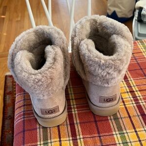UGG Plush Gray Boots